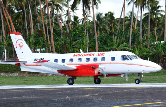 Article Labasa on Fastest Air conditioned Bandeirantte Aircraft.